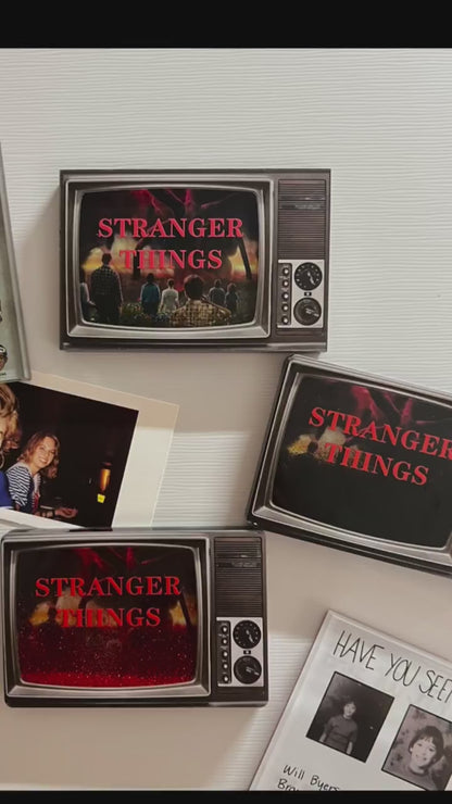 Retro TV Liquid Sand Mahjong – Black / Red Edition